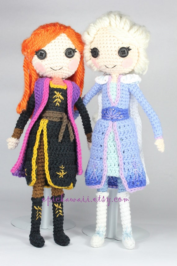 Anna and Elsa Two Frozen 2 Crochet 