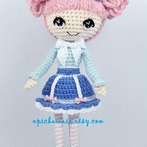 PATTERN: Alice in Wonderland and White Rabbit Crochet Amigurumi Dolls image 3