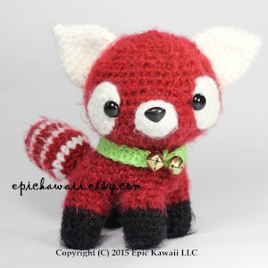 PATTERN: Jasmine the Red Panda Cub - Teacup Pet Collection Crochet Amigurumi Doll