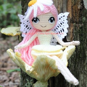 PATTERN 2-PACK: Althaena and Chrysanna Fairy Crochet Amigurumi Dolls image 3