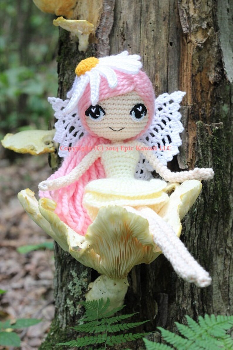 PATTERN 2-PACK: Althaena and Chrysanna Fairy Crochet Amigurumi Dolls image 3