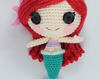 PATTERN: Mermaid Crochet Amigurumi Doll