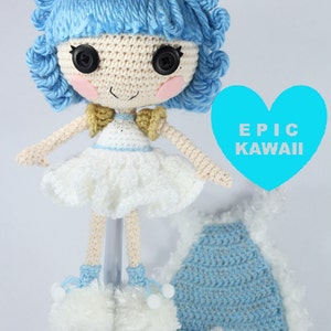 PATTERN: Ivory Crochet Amigurumi Doll image 2