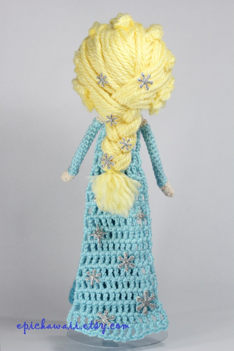 PATTERN 2-PACK: Anna and Elsa Frozen Crochet Amigurumi Dolls image 4