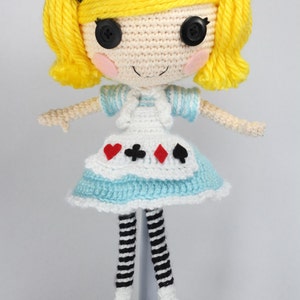 PATTERN: Alice in Wonderland Crochet Amigurumi Doll