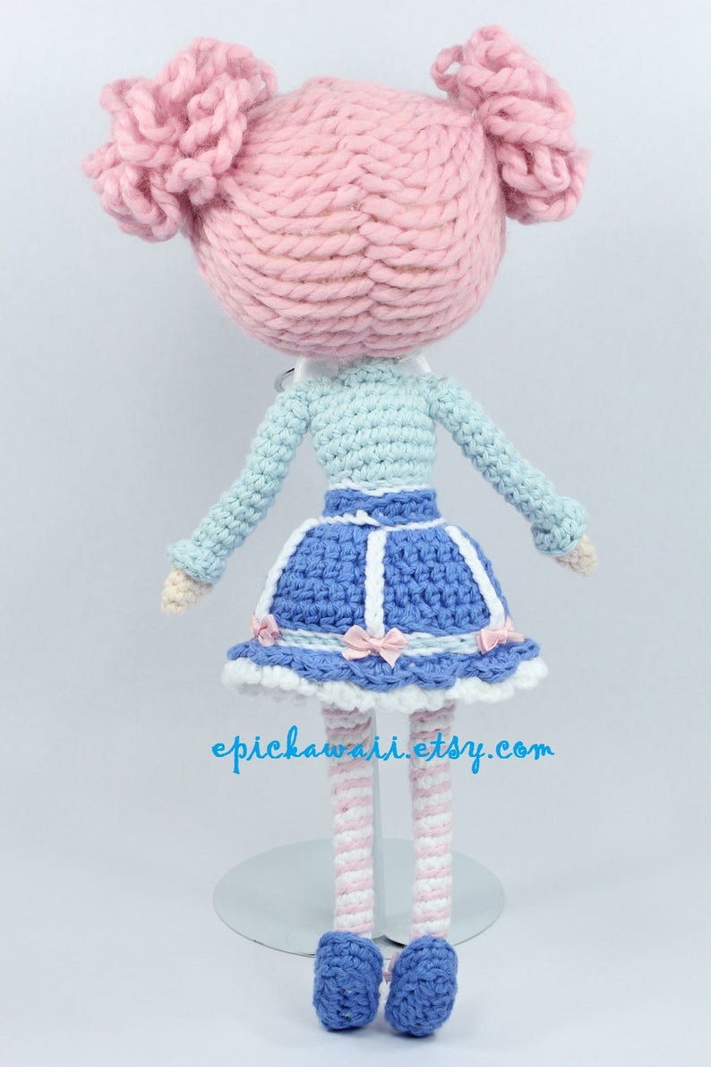 PATTERN: Alice in Wonderland and White Rabbit Crochet Amigurumi Dolls image 4