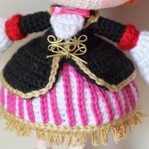 PATTERN: Cute Peggy Pirate Buchaneer Crochet Amigurumi Doll image 3