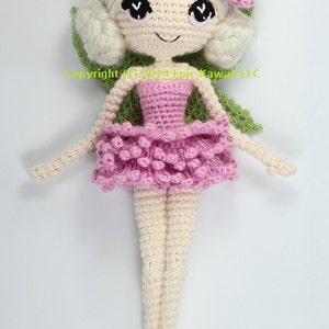 PATTERN: Chrysanna the Albino Fairy Crochet Amigurumi Doll image 2