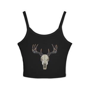 Schickes Boho Skull Tank Top, kantiges Damen Sommer Top, Festival Kleidung, lässiges Outfit, einzigartiges Geschenk, trendiger Spaghetti Träger