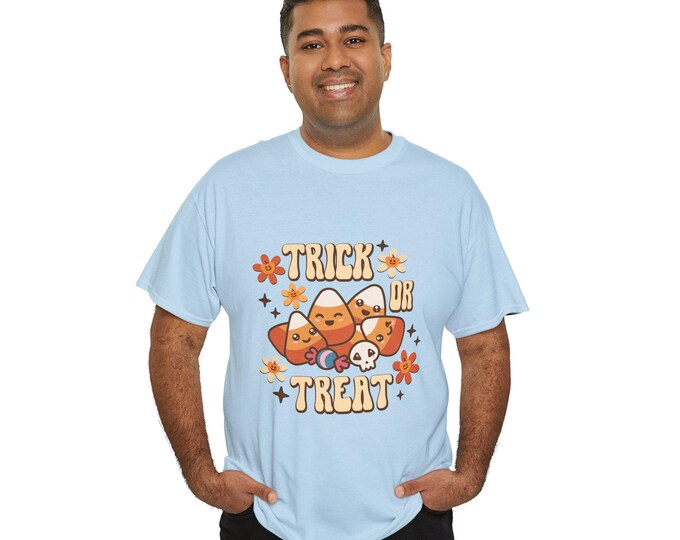 Unisex Trick or Treat Tee: Spooky Halloween Graphic Shirt
