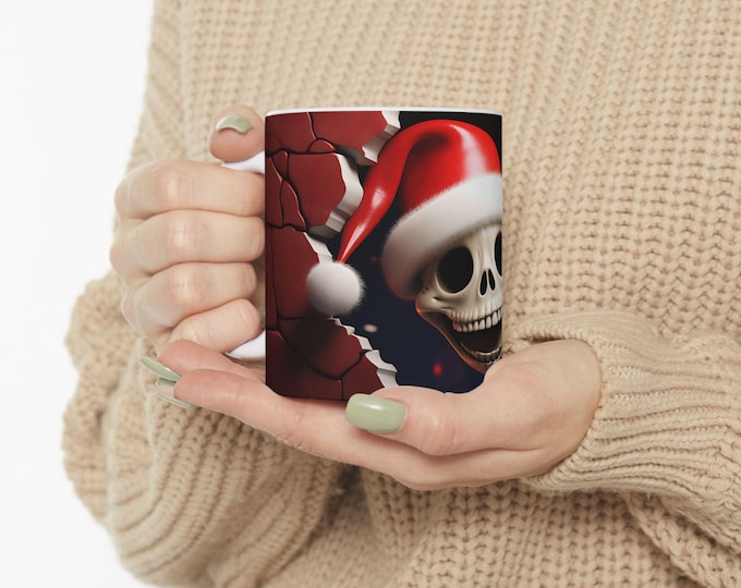 Christmas Skeleton Mug: Festive Holiday Coffee Cup