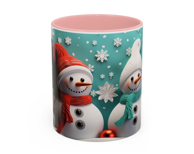 Festive Snowman Coffee Mug: Winter Holiday Decor