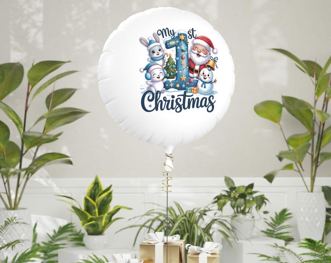 My 1st Christmas Balloon: Festive Holiday Party Decor