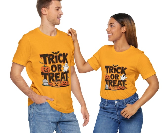 Trick or Treat Halloween Tee: Spooky Unisex Shirt