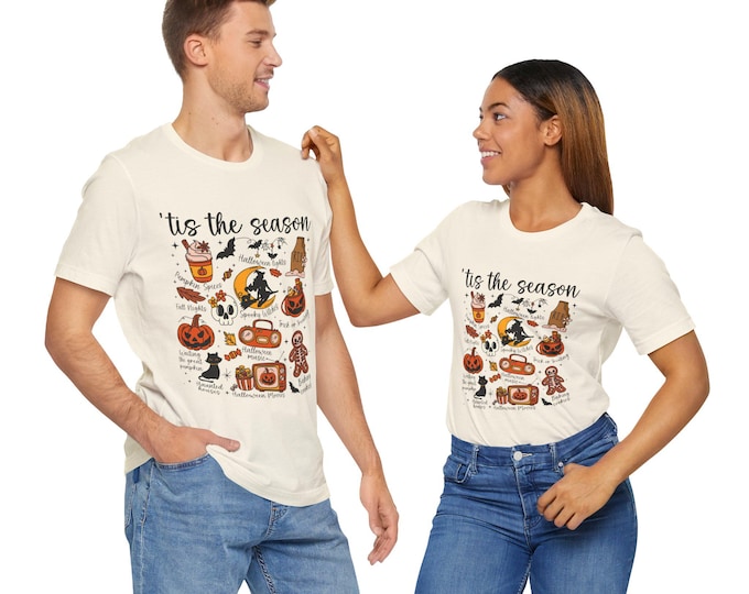 Halloween Graphic Tee, Unisex Halloween Shirt, Spooky Season T-Shirt, Fall Outfit, Cute Halloween Gift