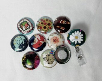 Add-On Interchangeable Badge Reel Cover/Topper to Match Your Scrub Cap Purchase