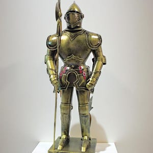Medieval Knight 50 cm 1/4, Model, Metal Toy Soldier, Collectible Statue, Medieval Knight Figure