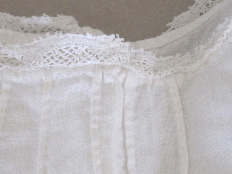 French Child/'s or Dolls Cotton and Lace Shift Dress Petticoat
