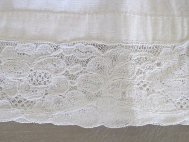 French Child/'s or Dolls Cotton and Lace Shift Dress Petticoat