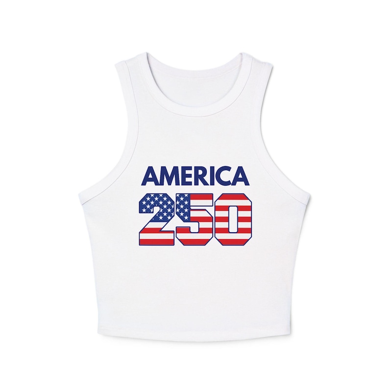 Camiseta sin mangas America 250, 250 años del 4 de julio, 250 años de libertad, 250.º aniversario de Estados Unidos, bandera estadounidense, EE. UU. imagen 5