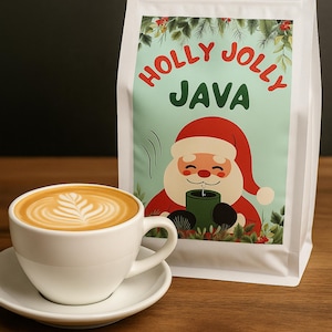 Holly Jolly Java 12oz, Coffee Stocking Stuffer, Christmas Coffee Gift, Coffee gift for him, Coffee gift for her, coffee teacher gift