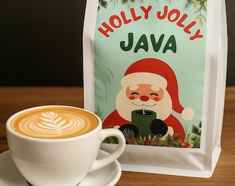 Holly Jolly Java 12oz, Coffee Stocking Stuffer, Christmas Coffee Gift, Coffee gift for him, Coffee gift for her, coffee teacher gift