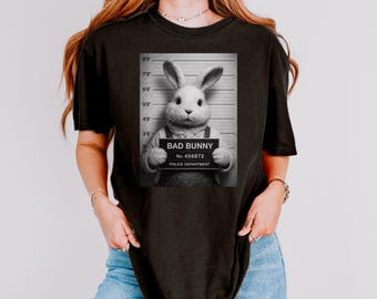 Koszulka z wizerunkiem Króliczka Wielkanocnego, Koszulka wielkanocna dla dorosłych, Koszulka wielkanocna dla mężczyzn, Zabawna koszulka wielkanocna, Prezent wielkanocny dla męża, Prezent wielkanocny dla mężczyzn