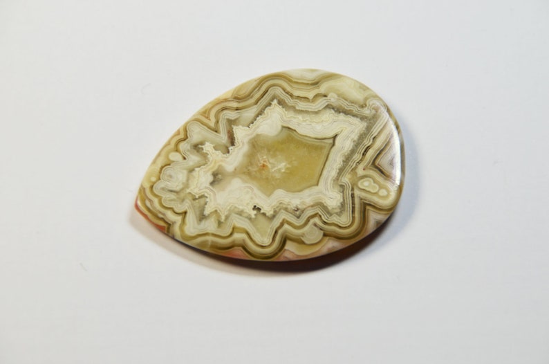 52mm AAA Lace Agate cabochon image 4