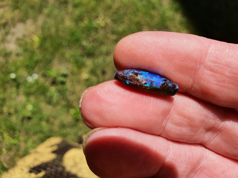 17.4mm Boulder opal free form AAA Quality 17.4 by 8.4 by 5.2 see VIDEO image 9