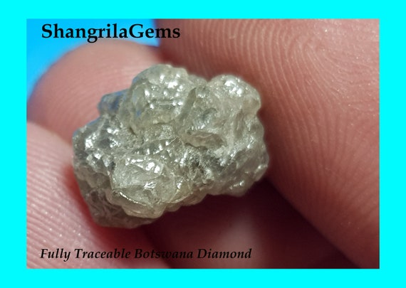 Conflict Free Loose Diamond For Jewelry Uncut Black Grey Natural Raw Diamond 6.5x6mm Dark Grey Rough Diamond PPPK10 Single Huge Diamond