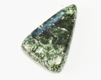 50mm SERAPHANITE designer cut green gemstone cabochon