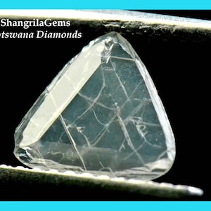 0.35ct 7.1mm triangle macle diamond slice 7.1 by 7.1 by 0.7mm