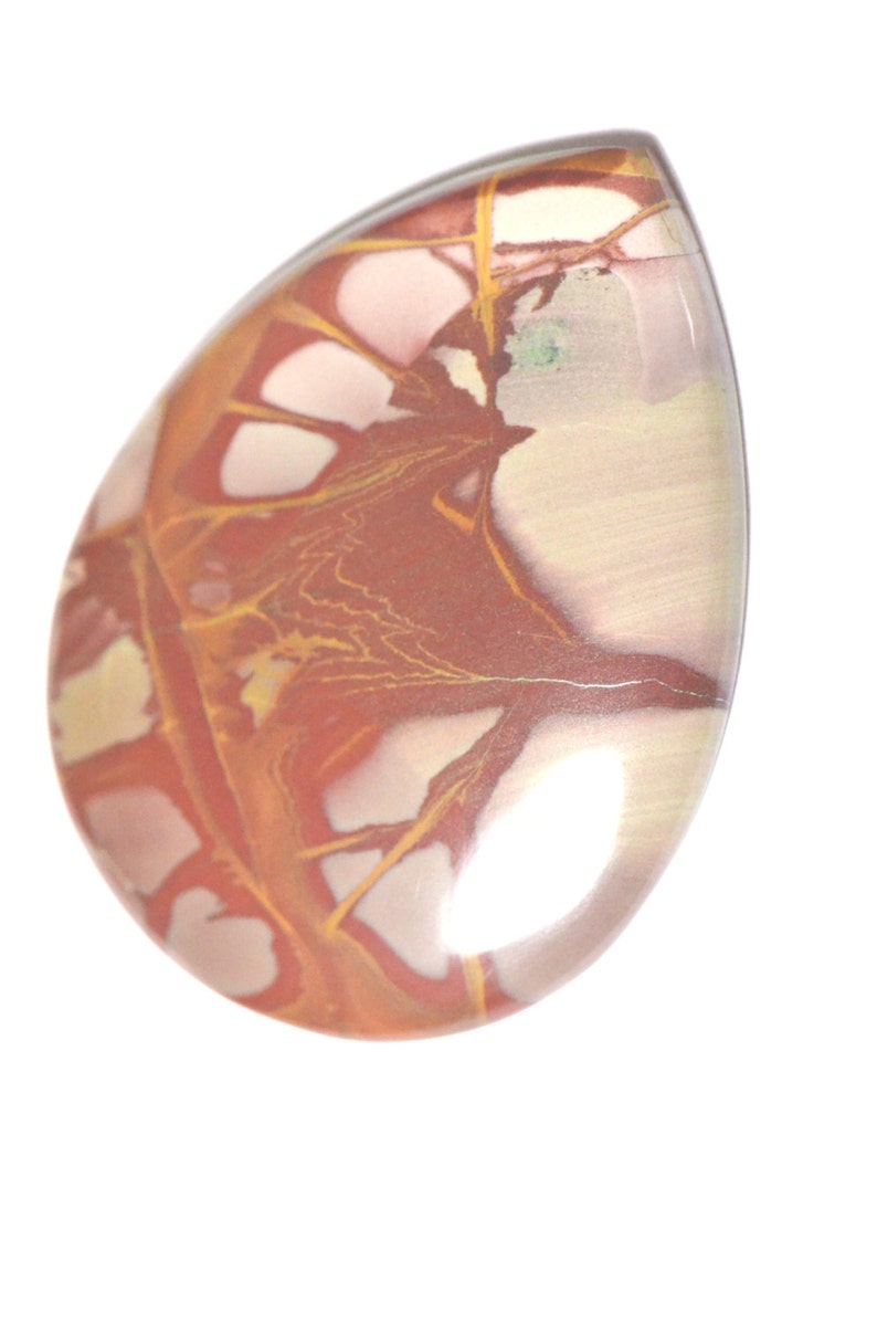 50.65 Cts Natural Ammolite Cabochon Loose Gemstone 35.9X27X5MM 05