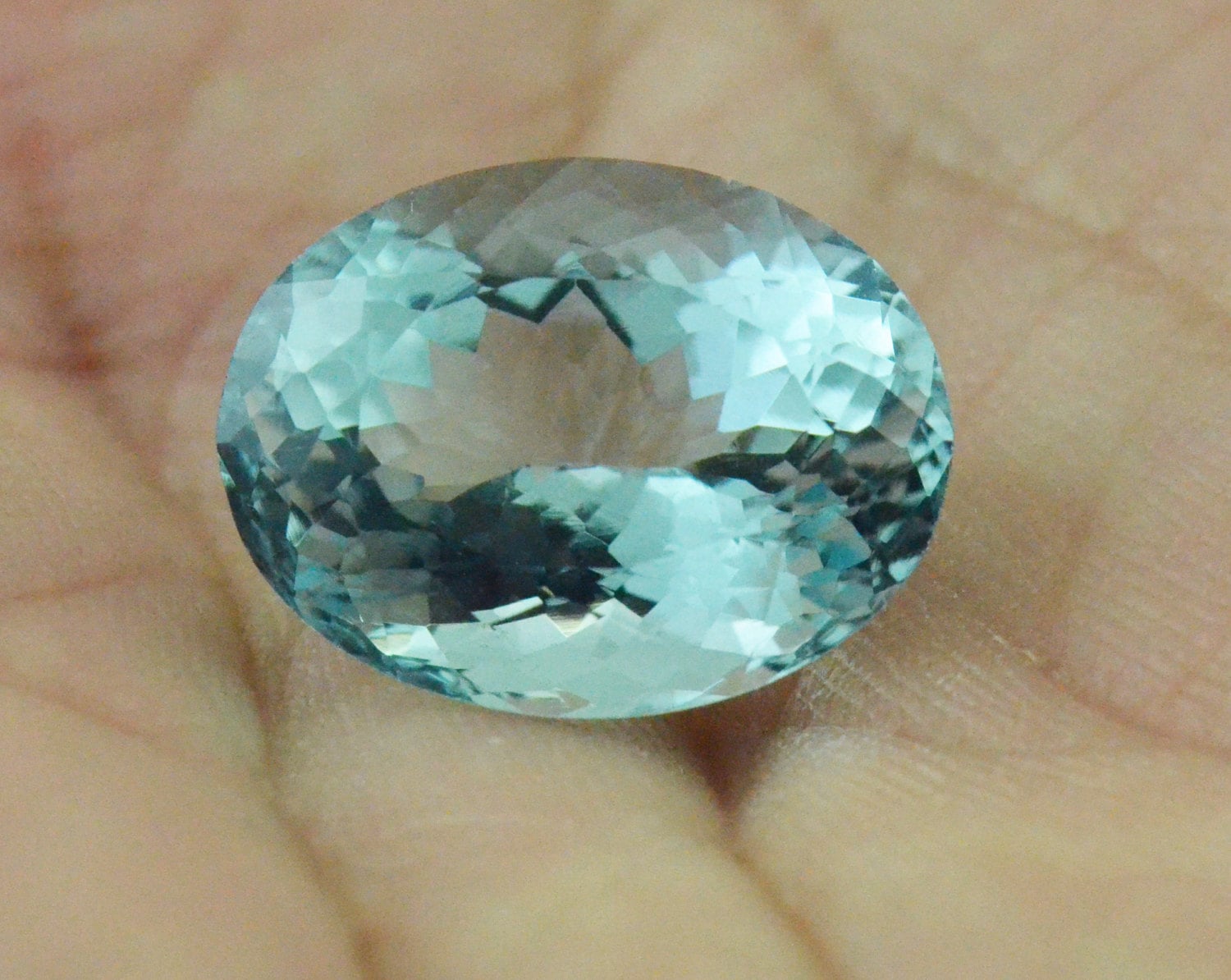8.94ct oval Aquamarine gemstone certified 15.52 by 12.06 by | Etsy