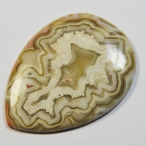 52mm AAA Lace Agate cabochon image 2