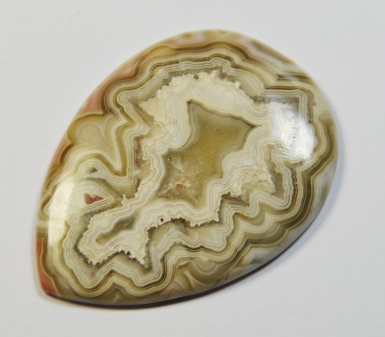 52mm AAA Lace Agate cabochon image 2