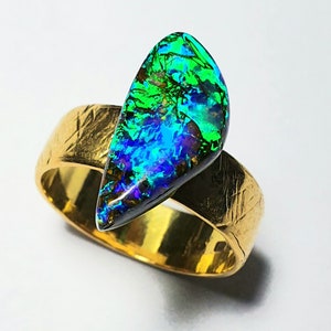 17.4mm Boulder opal free form AAA Quality 17.4 by 8.4 by 5.2 see VIDEO image 3