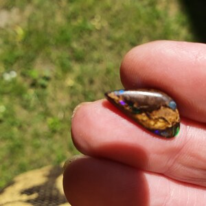 17.4mm Boulder opal free form AAA Quality 17.4 by 8.4 by 5.2 see VIDEO image 8