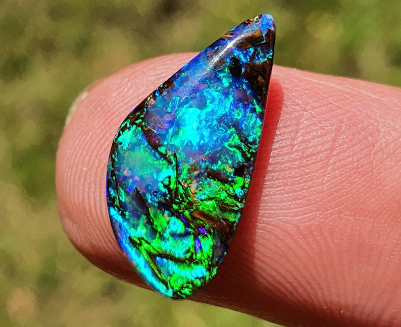 17.4mm Boulder opal free form AAA Quality 17.4 by 8.4 by 5.2 see VIDEO image 5