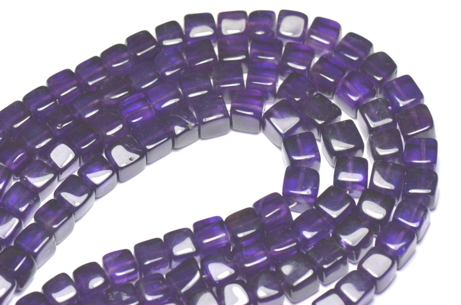 45mm 8 AAA Amethyst cube box beads AAA AM004 we Etsy