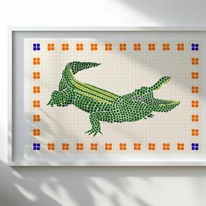 UF Wall Art Mosiac Gator Poster