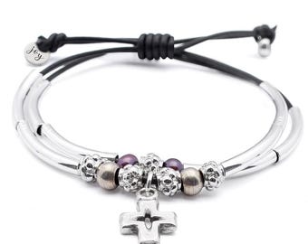 Cross Charm Bracelet - the Faith