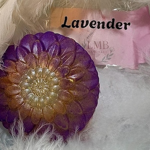 Elegant Handmade Flower Shaped Soap in Lavender Scent
