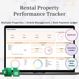Rental Property Management Rental Income Spreadsheet Investment Property Excel Spreadsheet Tenant Ledger Template Rent Tracker Spreadsheets