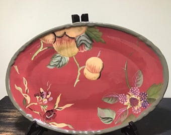 Tracy Porter, Octavia Hill Collection, Oval 15" Serving Platter, Stoneware