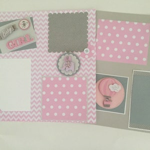 Baby Girl Scrapbook Album Premade Baby Album Baby Girl Etsy Baby Girl Scrapbook Album Premade Baby Album Baby Girl Etsy