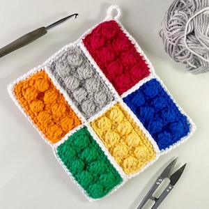 Crochet Building Block Hot Pad Pattern