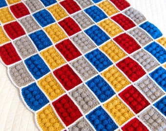 Crochet Building Block Blanket Pattern