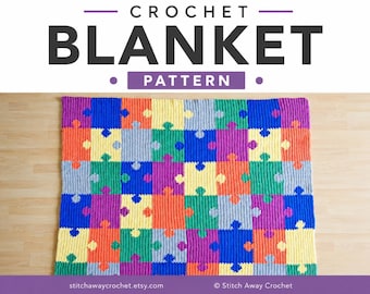 Crochet Puzzle Blanket Pattern