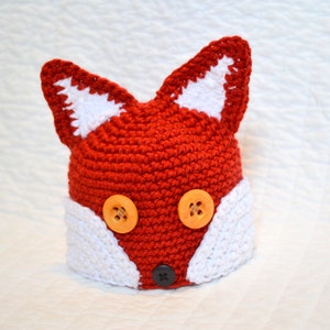 Crochet Fox Beanie Pattern image 1